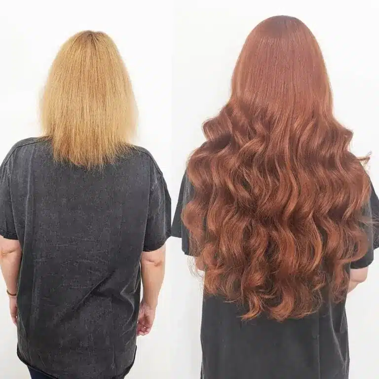 Before and After Micro Ring Hair